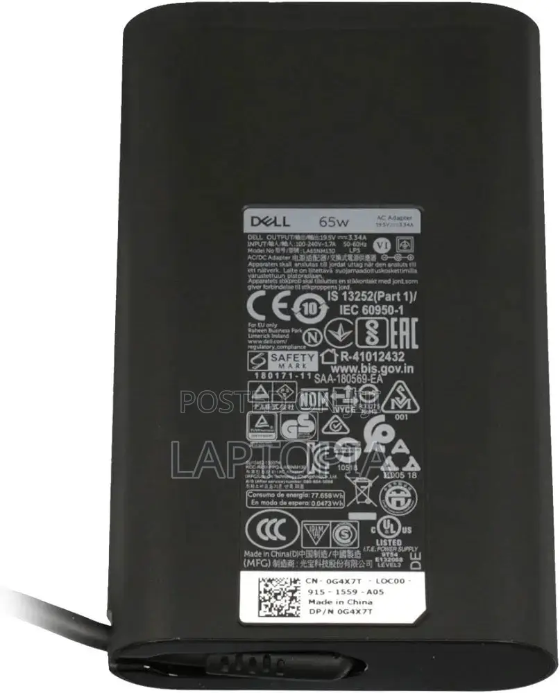 Original Dell Small Pin Charger 65W