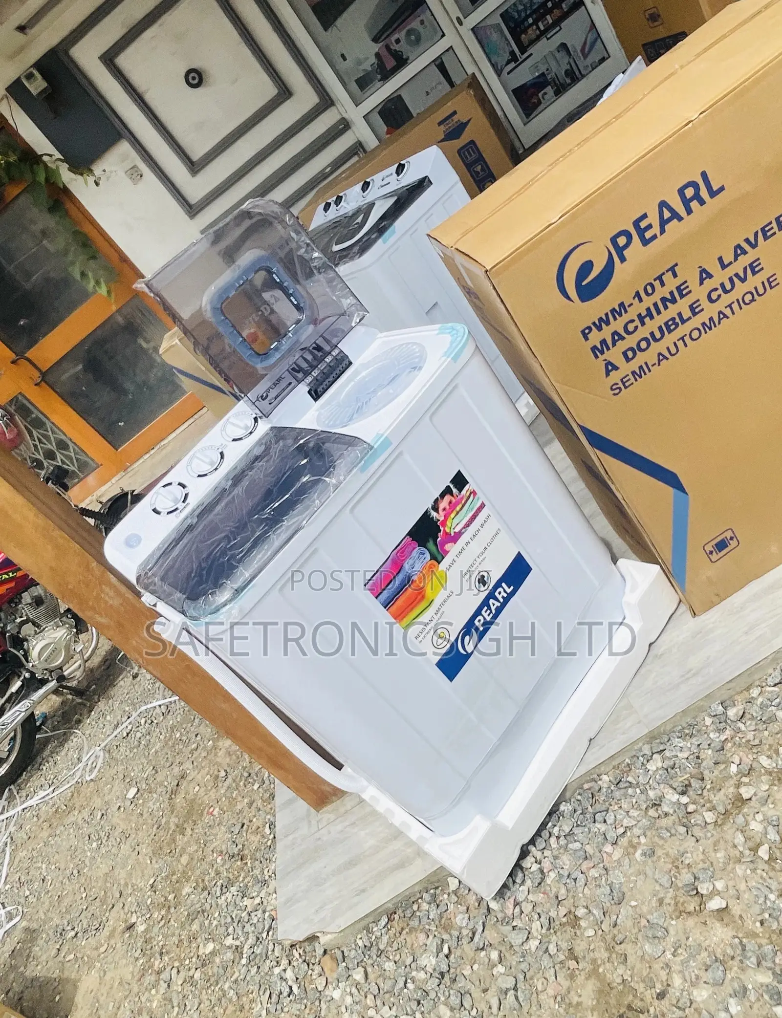 Sealed 10kg Topload Semiautomatic Washingmachine Pearl