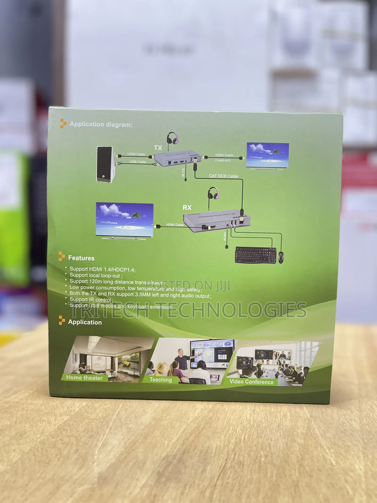 HDMI Extender by Cat5e/6 120 UTP Up to 120 Meters for 1080p