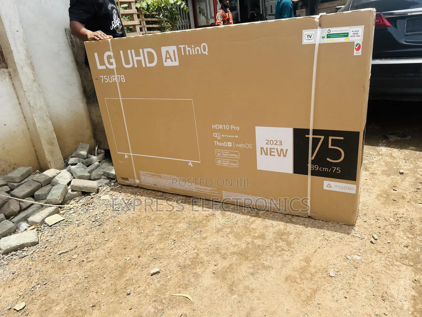 Real Smart Glossy Sleek 75”UR78 LG Tv 