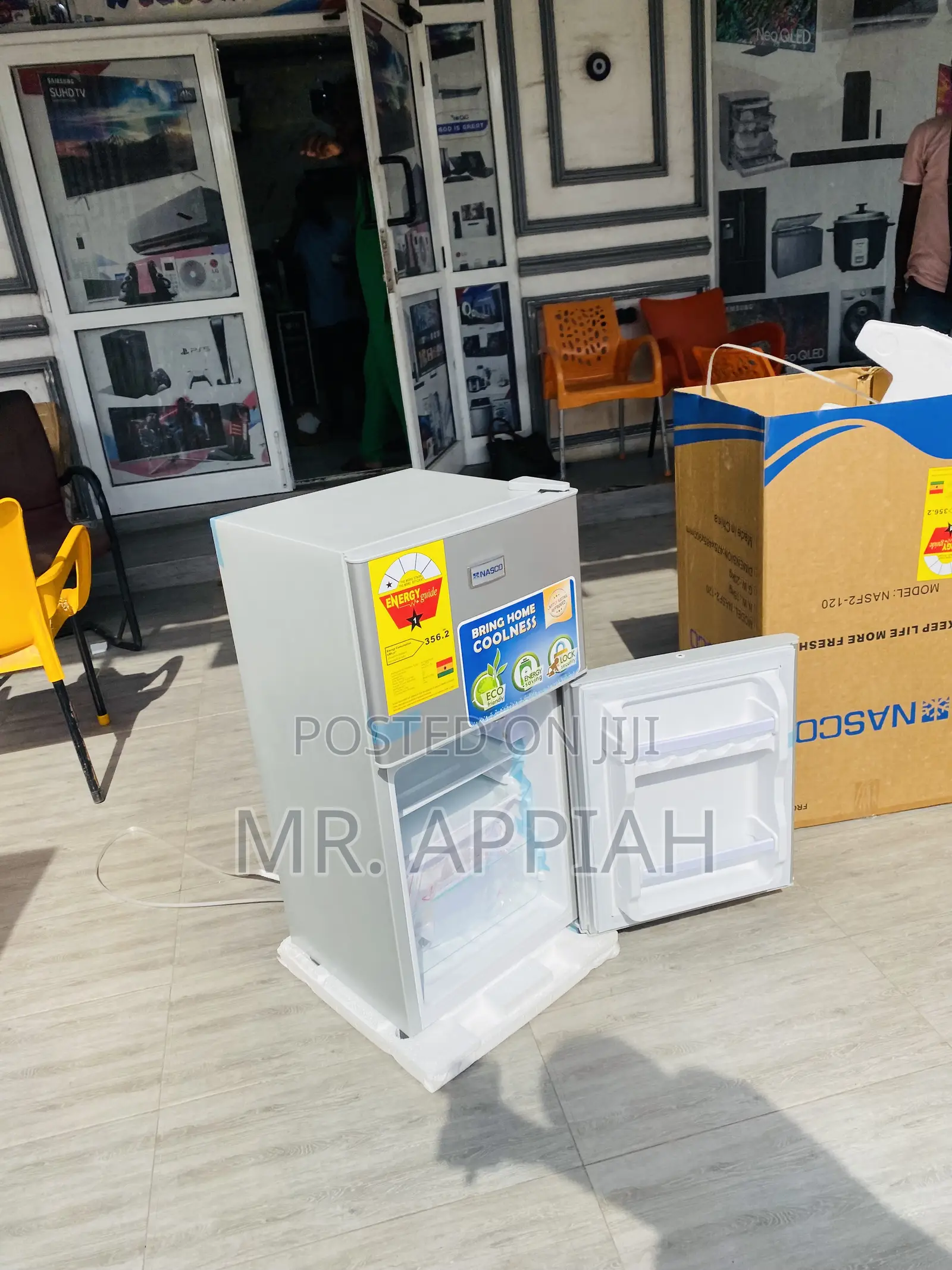 (Nasf2-120)Lovely Nasco 2 Door Electric Table Top Fridge.