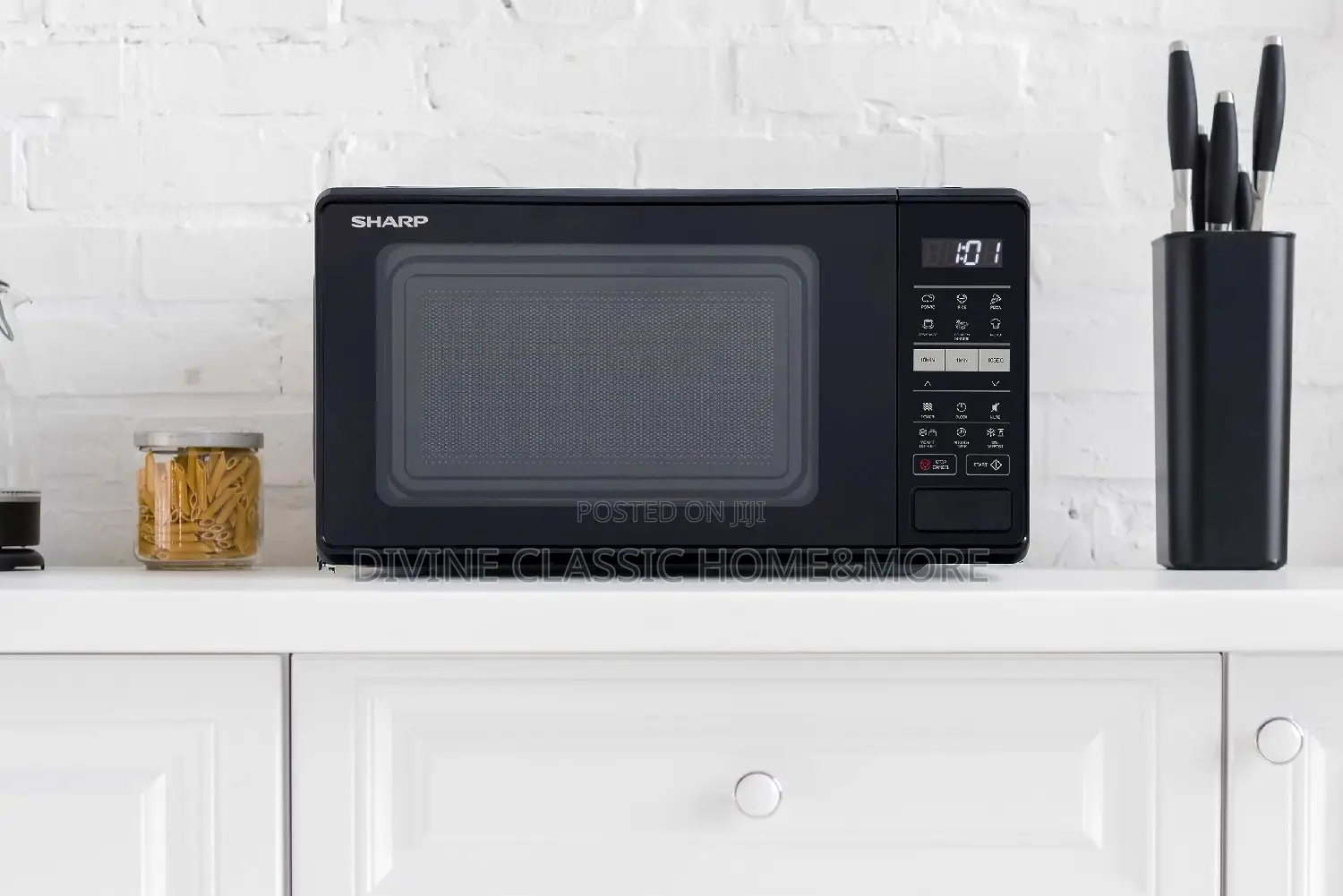 Sharp 17 Litre 700W Black Solo Digital Microwave