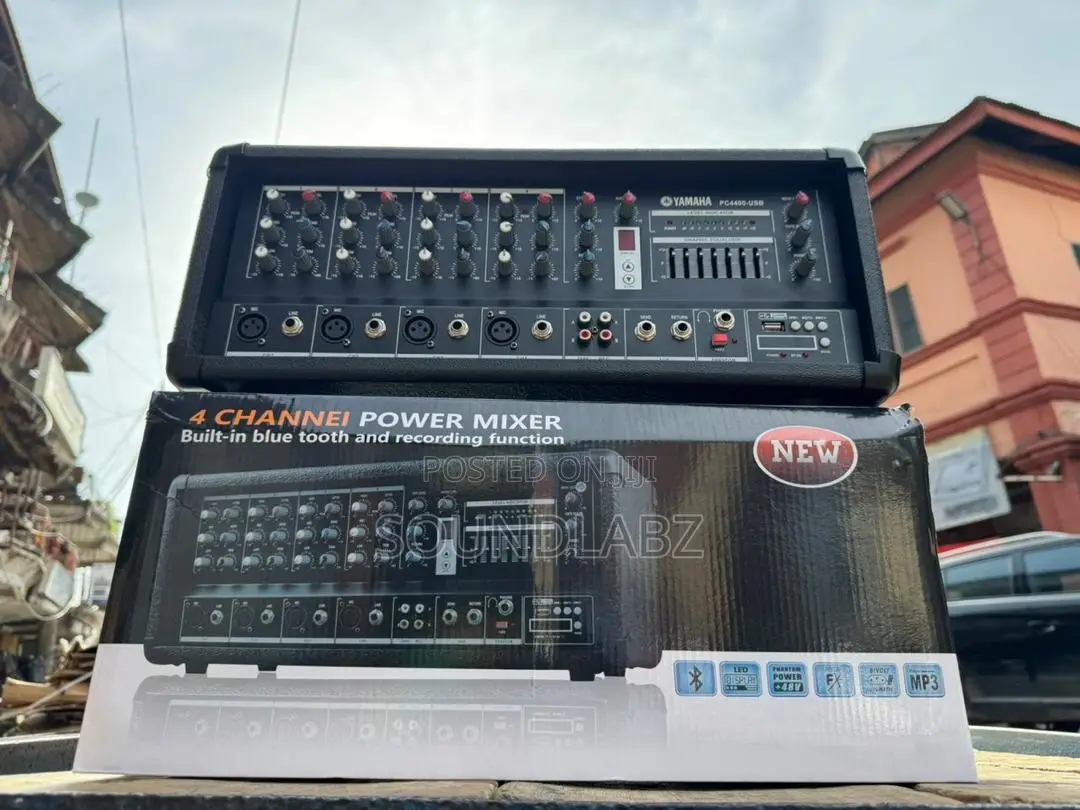 4channel Power Mixer With Bluetooth and Recording Function