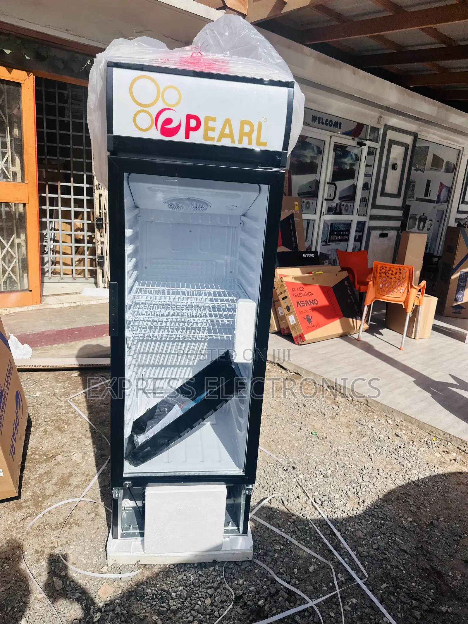 Freestanding Fridge Display Pearl PVC-316