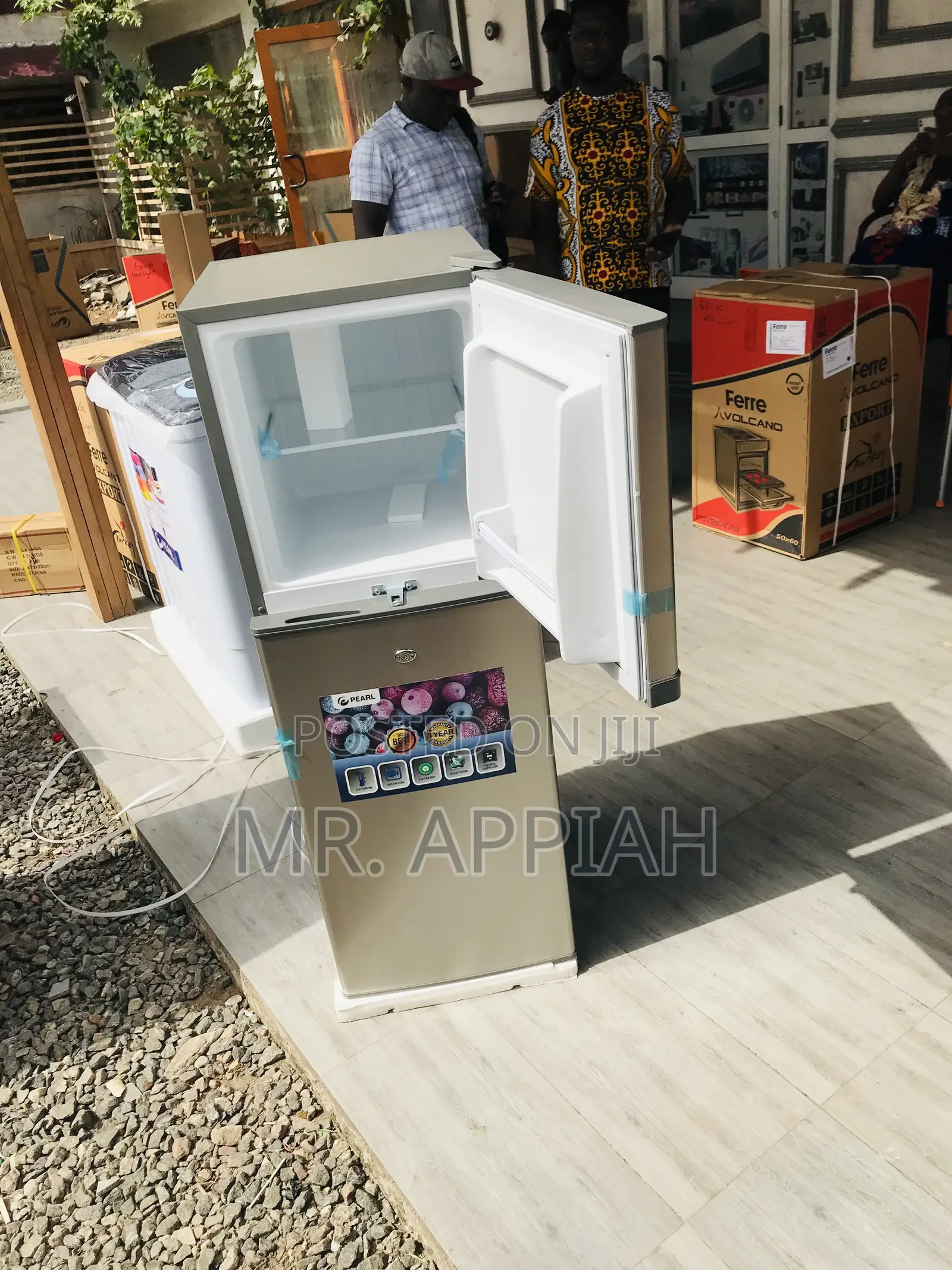 Lovely Pearl Pf-172-2b Double Door Electric Fridge,Gray