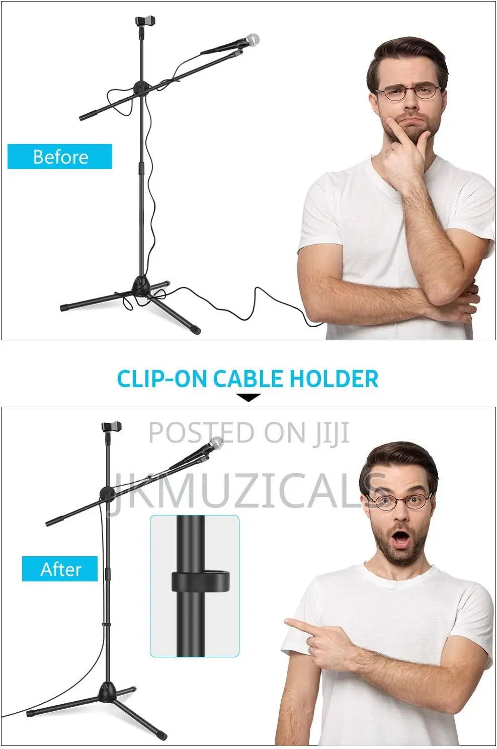 Microphone Stand _ Tripod Mic Stand _ Boom Mic Holder
