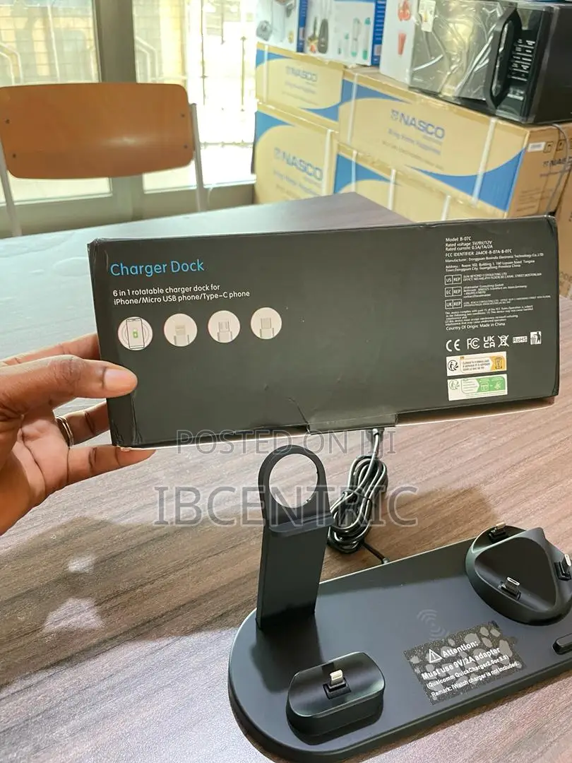 6 in 1 Rotatable Multi-Function Charging Stand