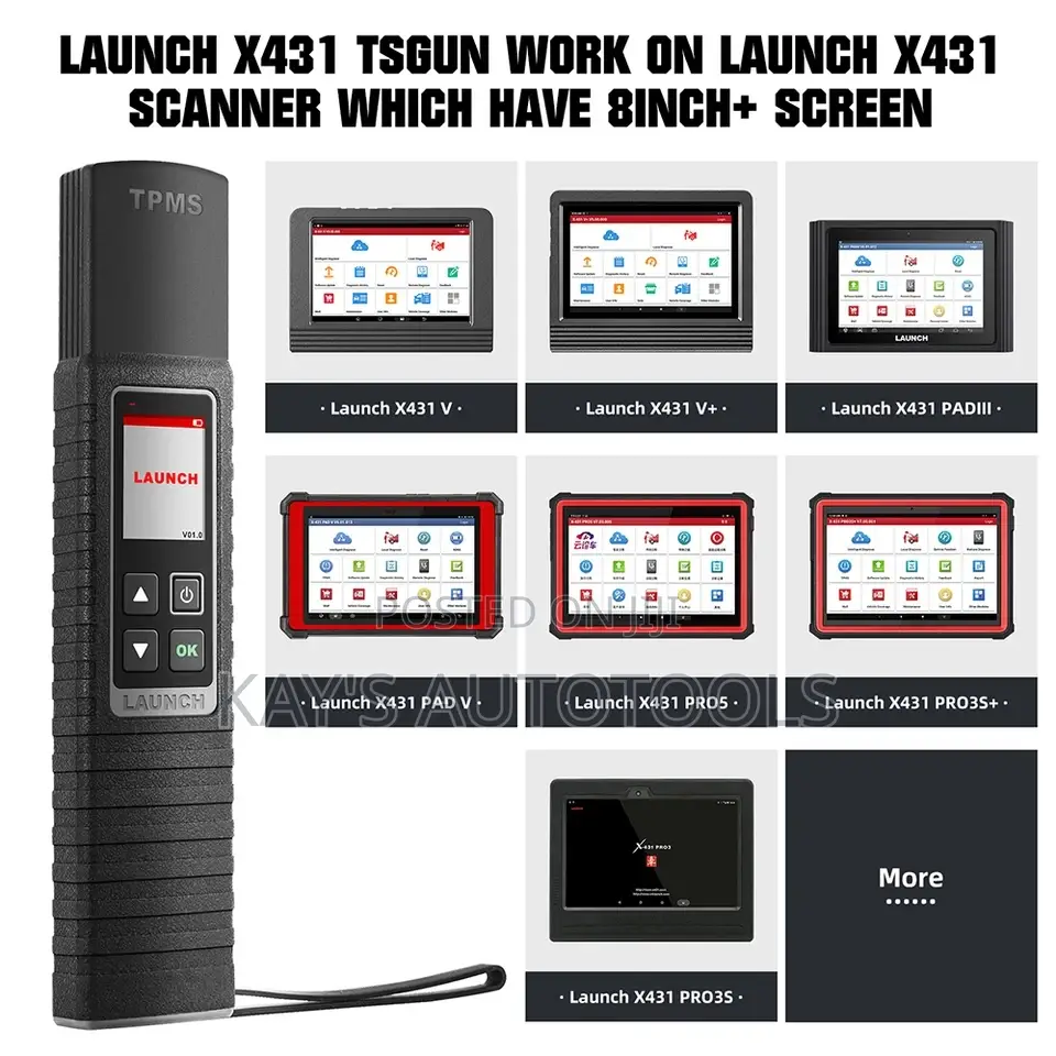 Launch X431 Ts-Gun Car TPMS Tire Pressure Sensor Programmer
