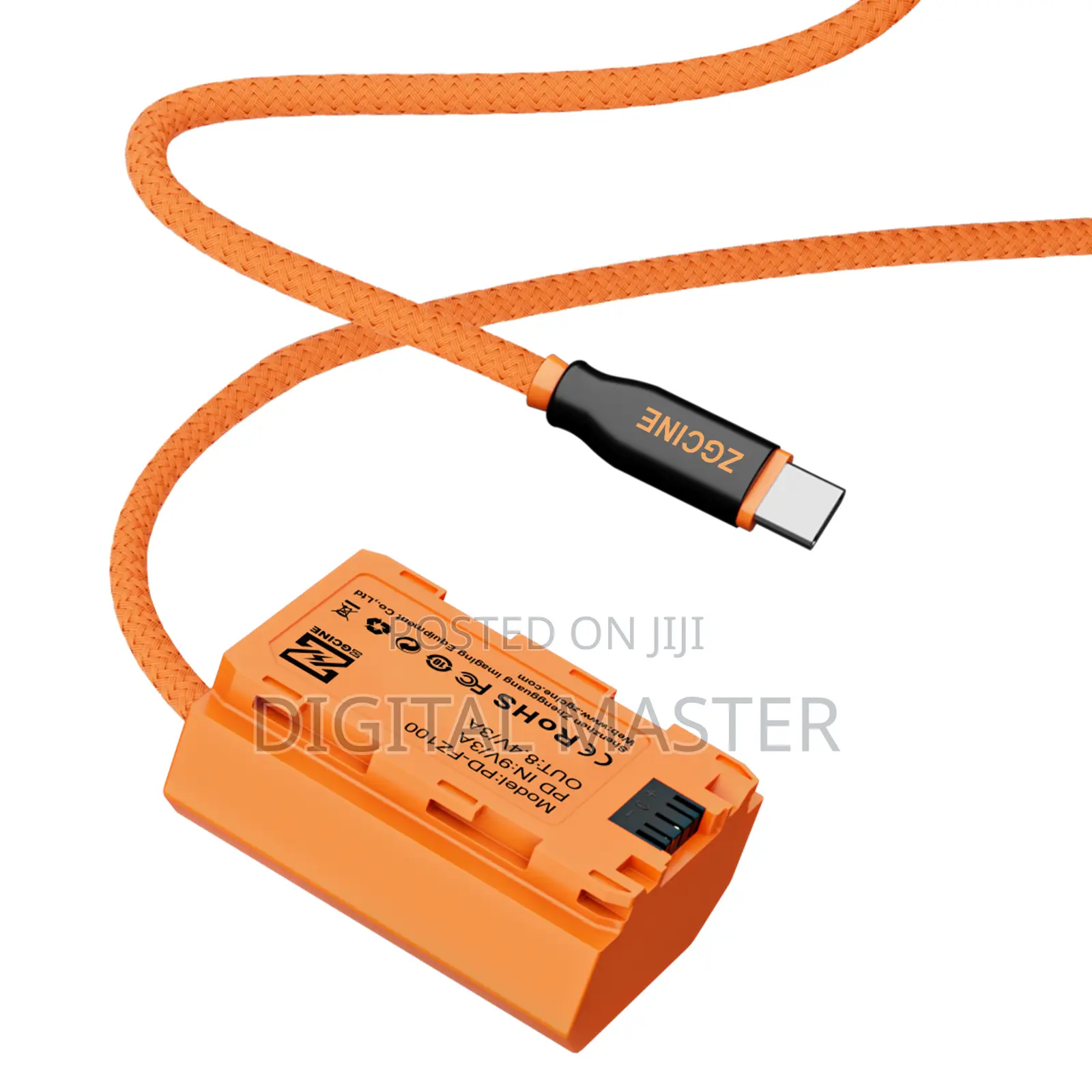 USB-C PD to FZ-100 Dummy Battery Cable(Braided Wire)