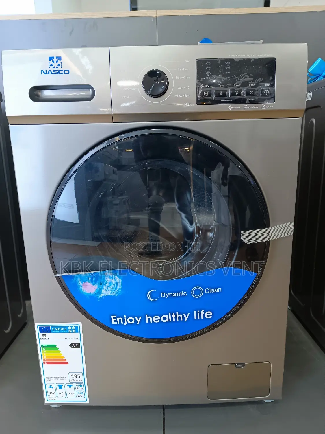 Nasco 9KG Front Load Inverter Washing Machine