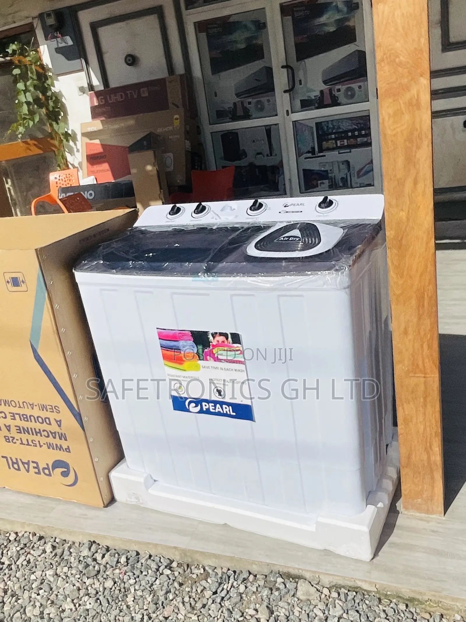 Pearl Washingmachine Semiautomatic Topload 15kg Essential