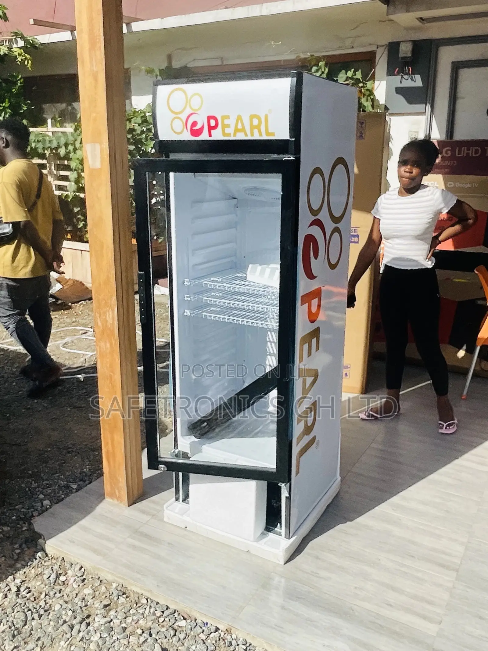 Durable Pearl PVC-316 Display Glass Singledoor Fridge
