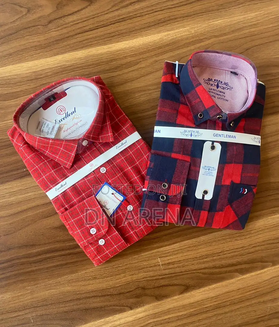 Gentleman Plaid Shirt Available. Size Ranges From, M L XL