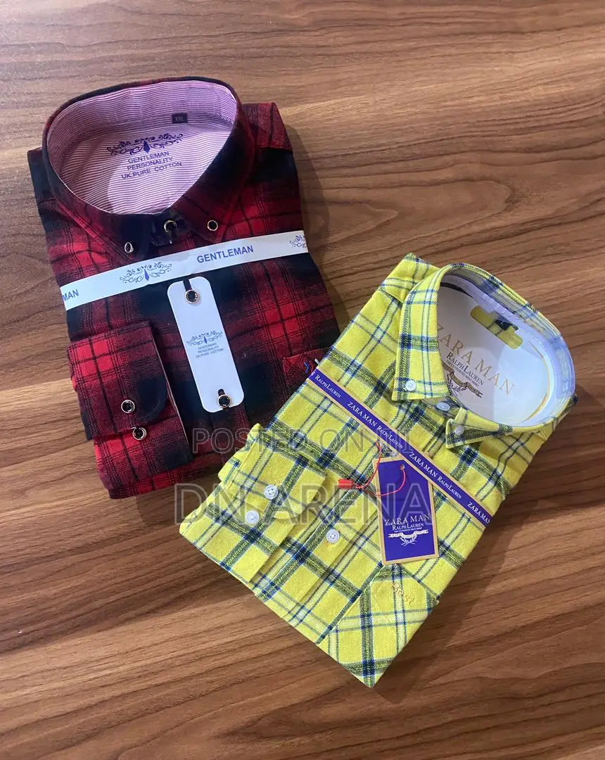 Gentleman Plaid Shirt Available. Size Ranges From, M L XL
