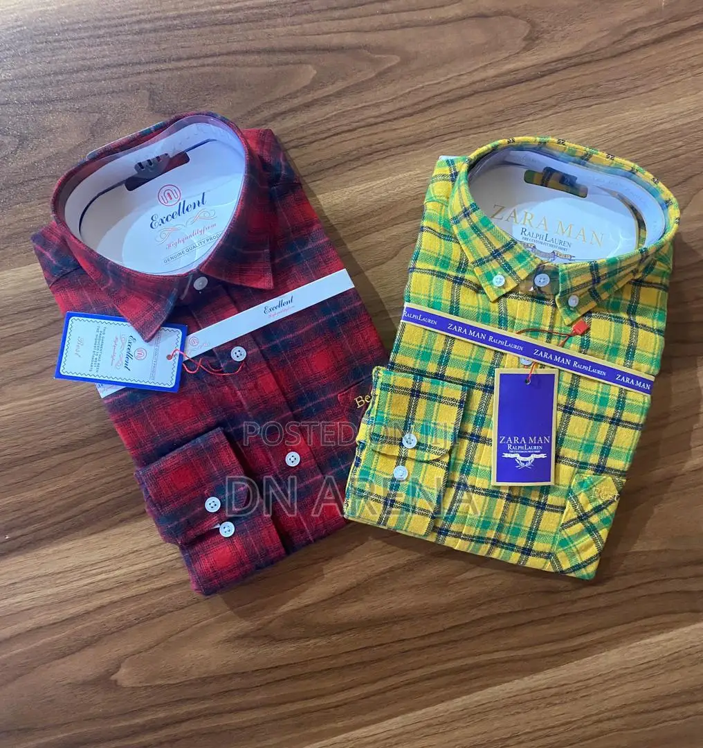 Gentleman Plaid Shirt Available. Size Ranges From, M L XL