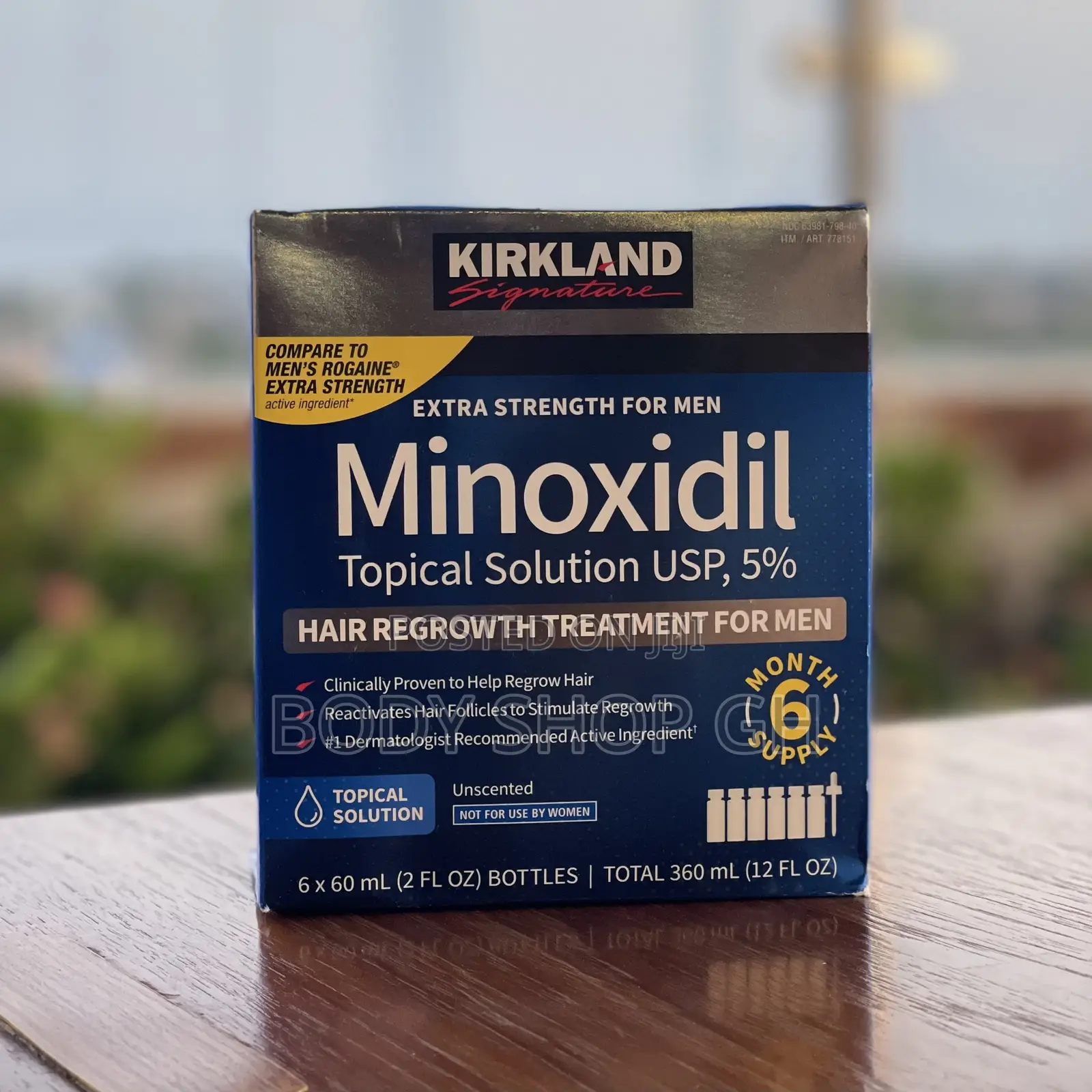 Undiluted Kirkland Minoxidil- Full Box / Made in Isreal