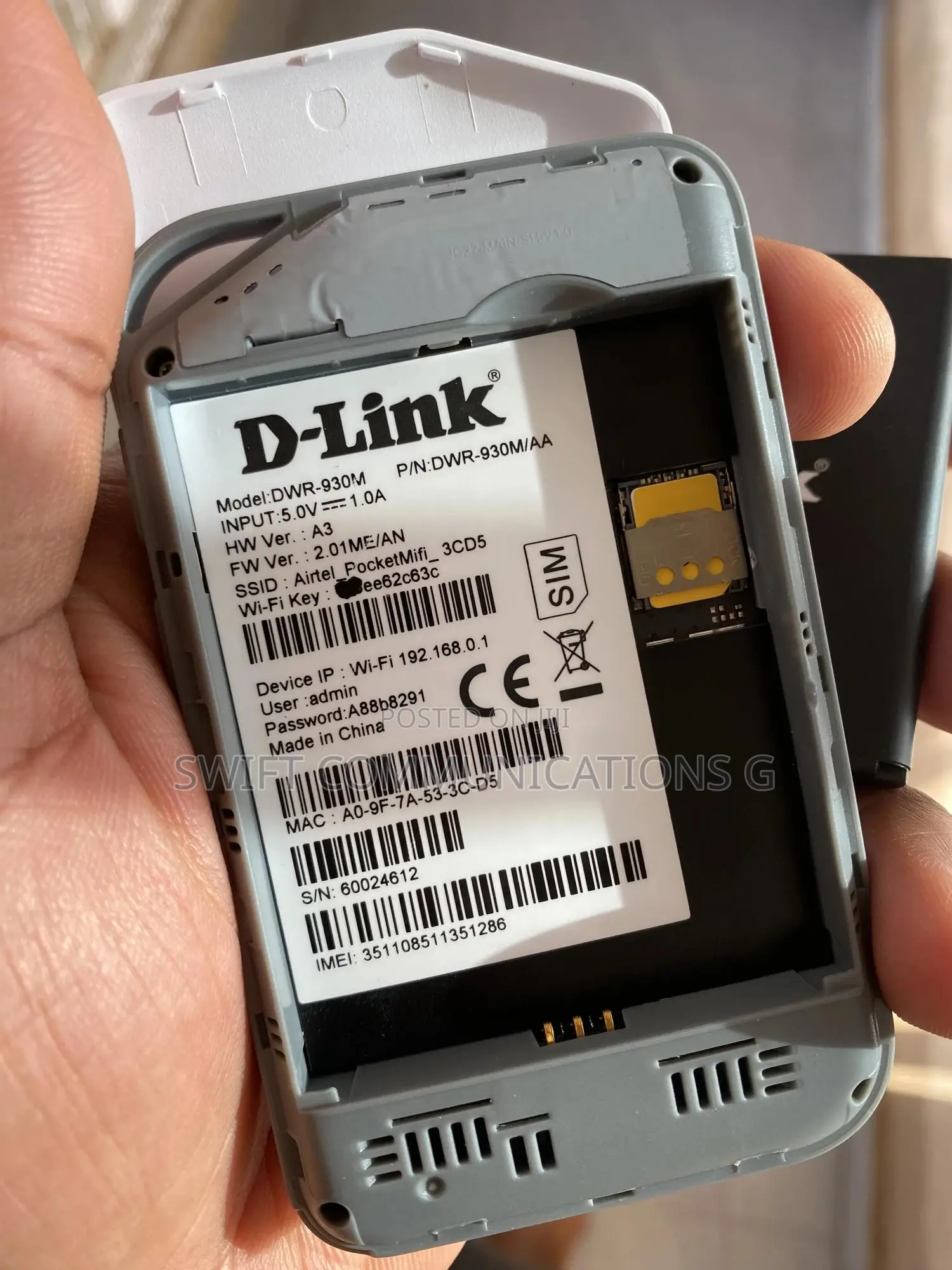 Universal 4g Mifi/ Wifi 3,000mah