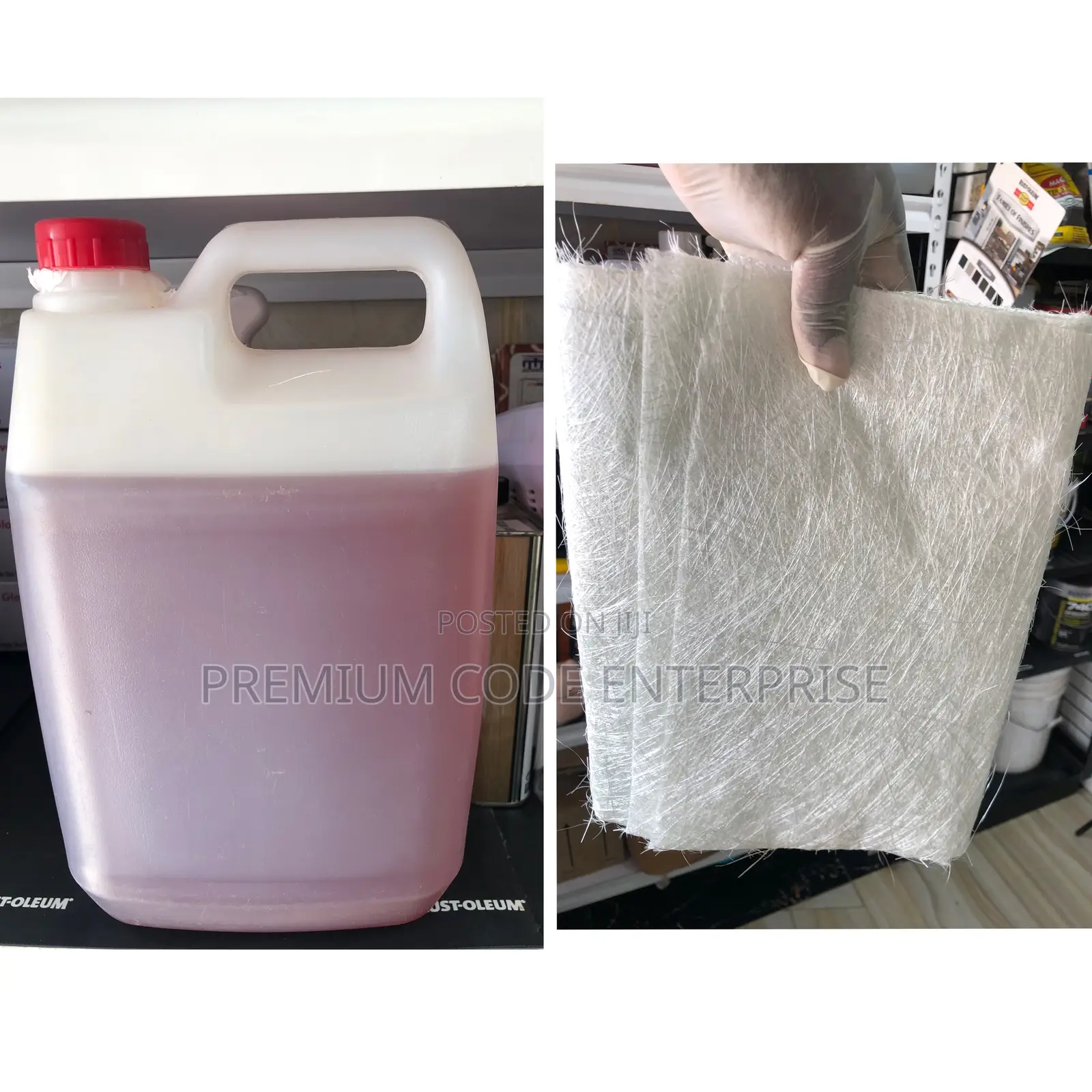 Polyester Resin Fiberglass, 5kg/1 Yard