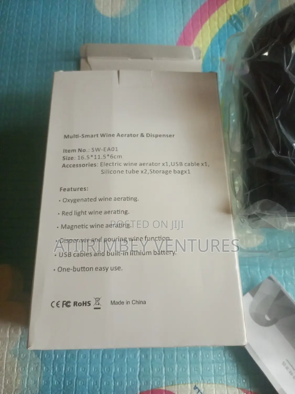 USB Rechargeable Wine Dispenser or Aerator