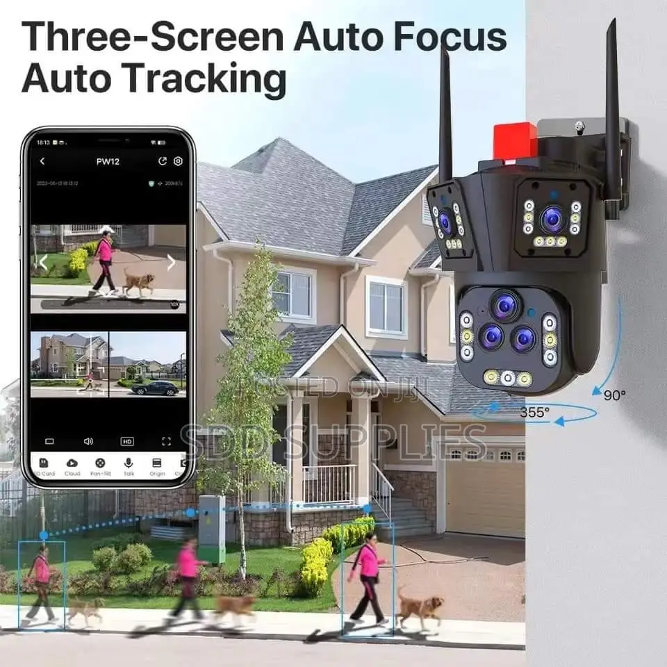 5 Lenses 3 Screen View Indoor/ Outdoor Wireless Wifi Camera