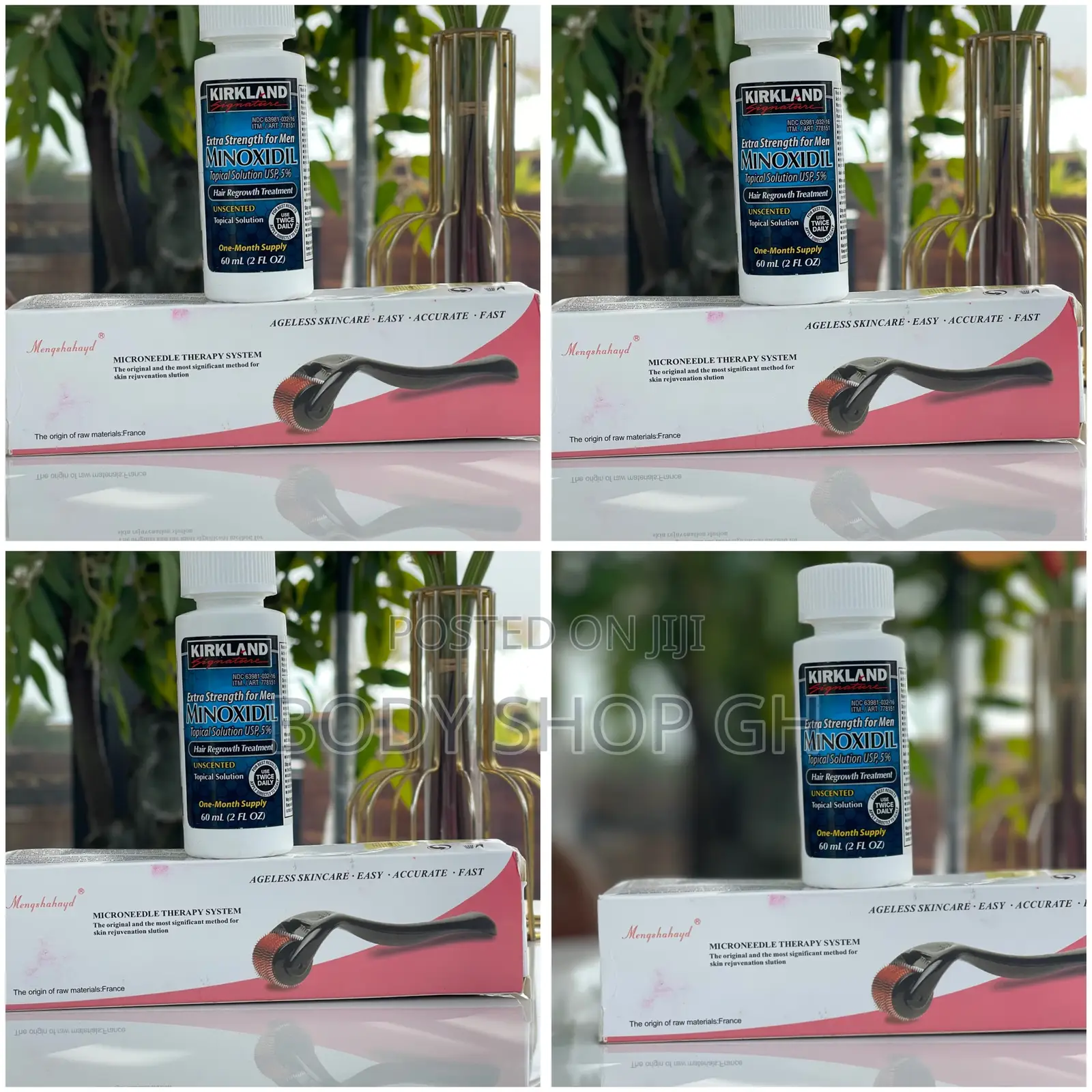 Hairline Regrowth Pack / Kirkland Minoxidil + Derma Roller