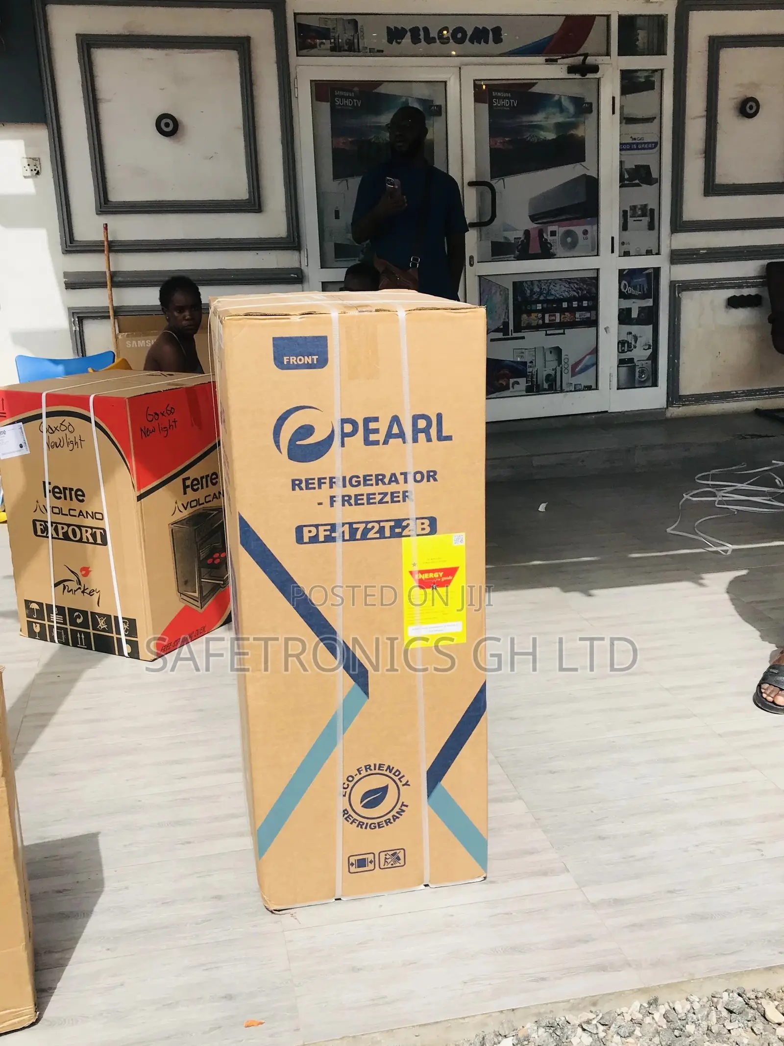 Available Pearl Gray Topfreezer Doubledoor PF-17T Fridge