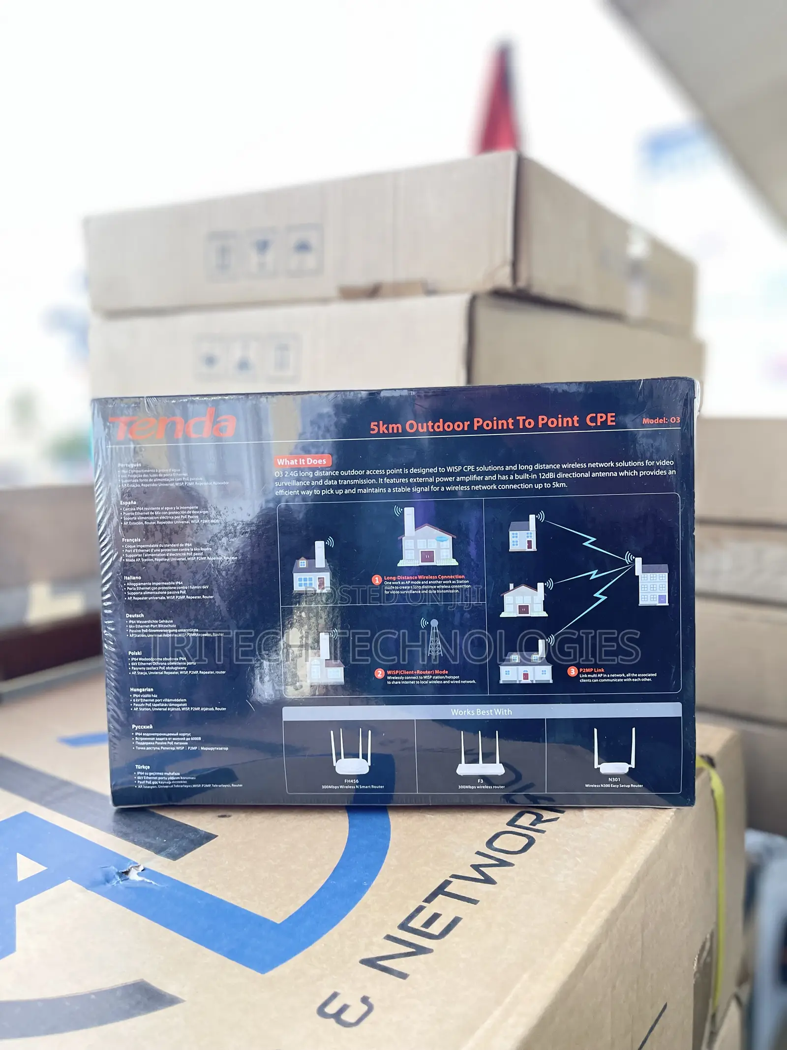 Tenda 03 5km Outdoor 2.4ghz Access Point Cpe