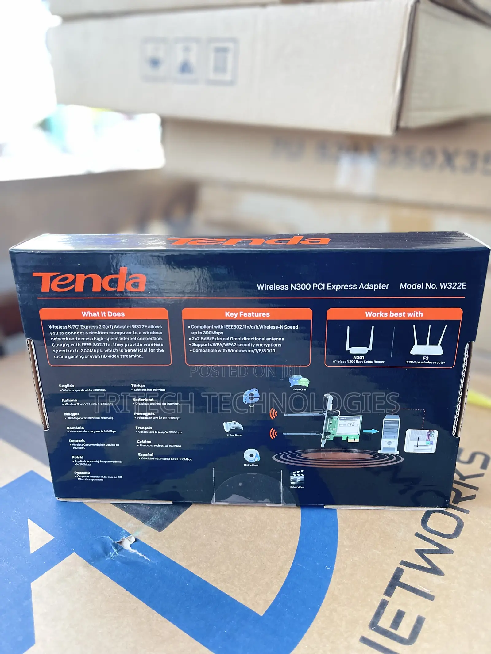 Tenda Wireless N300 Pci Express Adapter