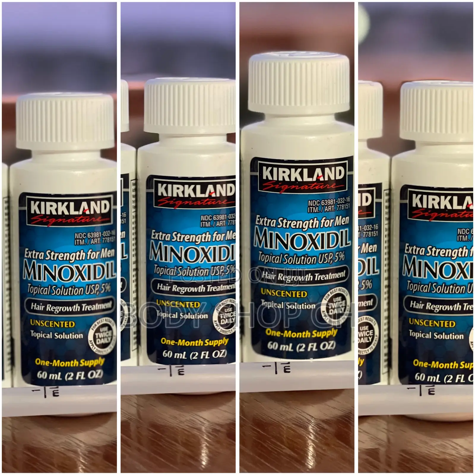 Undiluted Kirkland Minoxidil Beard and Hair Booster