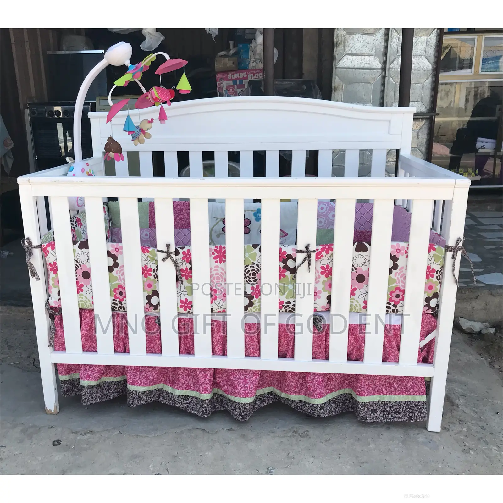 Adjustable Baby Wooden Cot Foreign Use