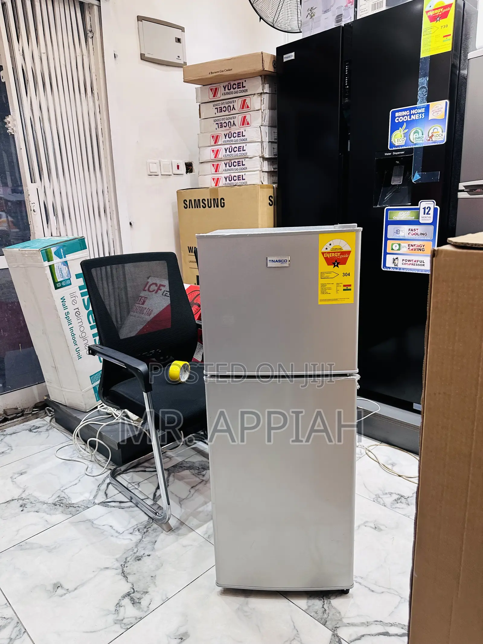 Energy Saving Nasco Nasf2-13fl 2 Door Refrigerator.