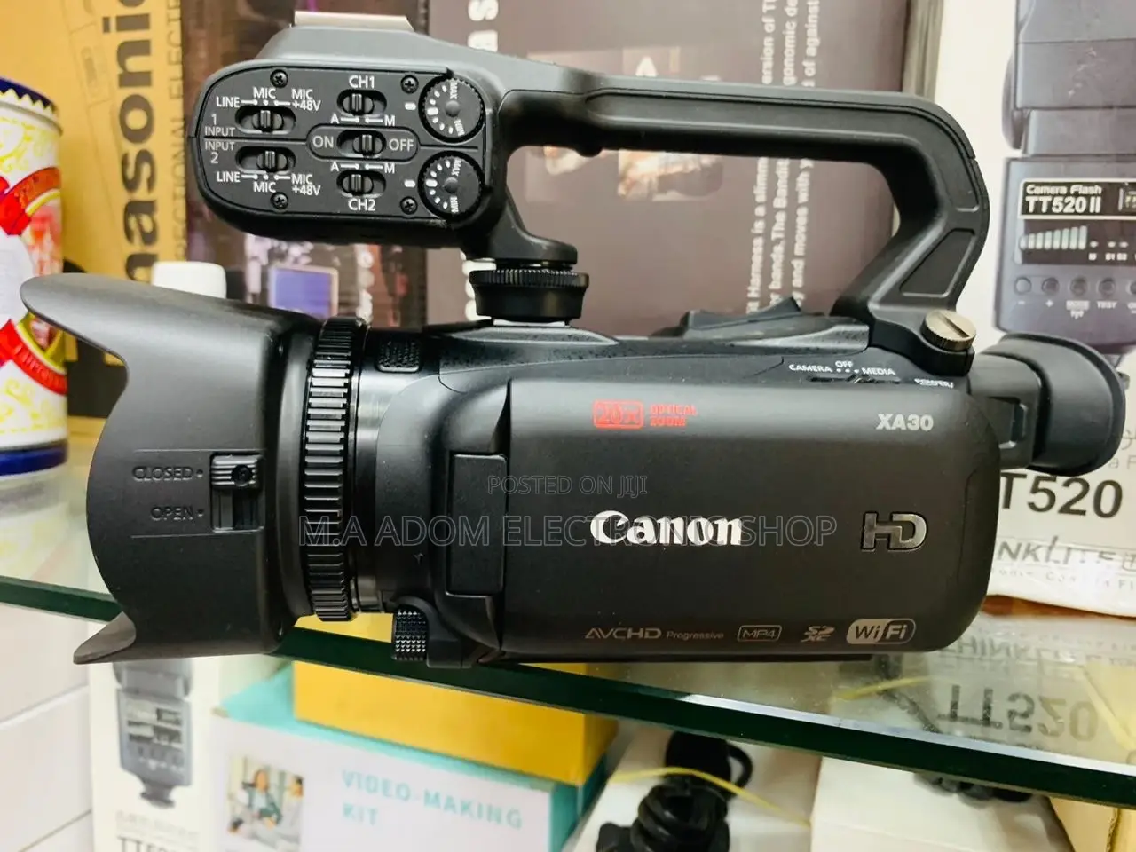 Latest Canon Xa30 Professional Handheld Video Camera.