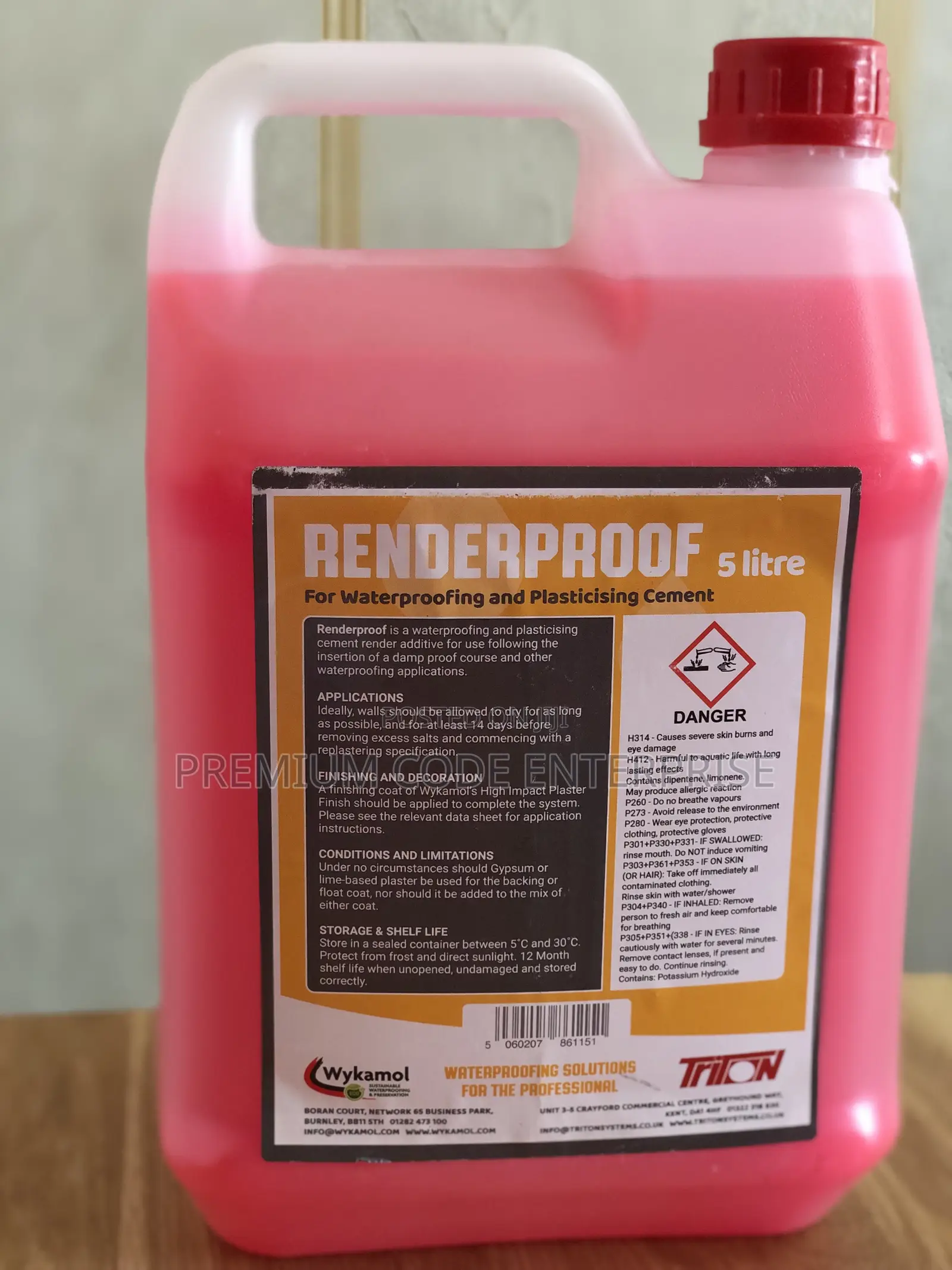 Renderproof Salt Water Control Additive, 5 Liter