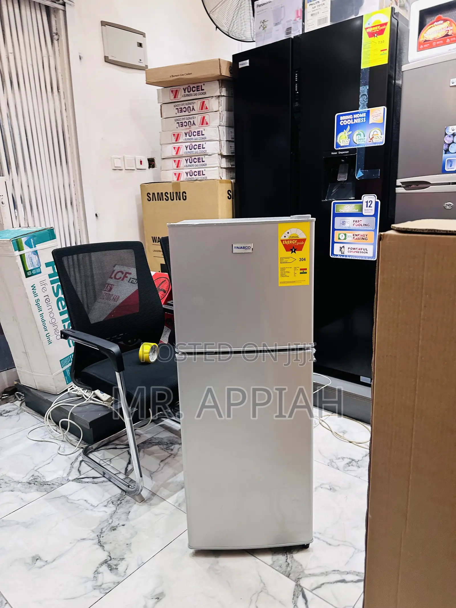 Fast Cooling Nasco Nasf2-13 Fl 2 Door Electric Fridge.