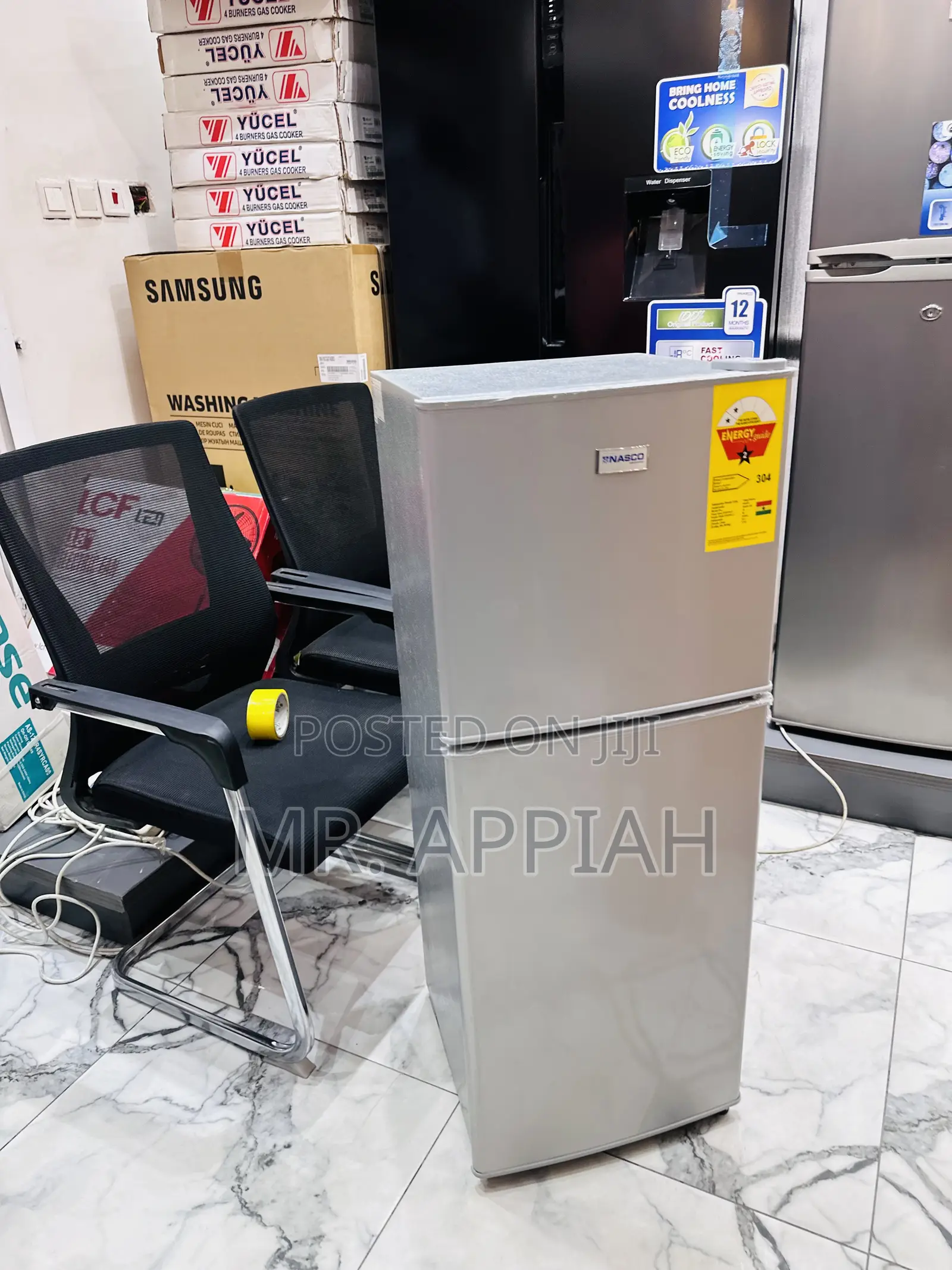 Extremely Chilling Nasco 2 Door Electric Fridge.