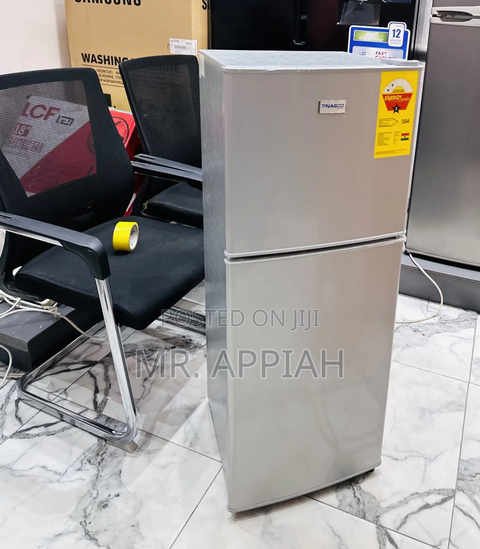 Classic Nasco Nasf2-13 Fl 2 Door Refrigerator(Gray).