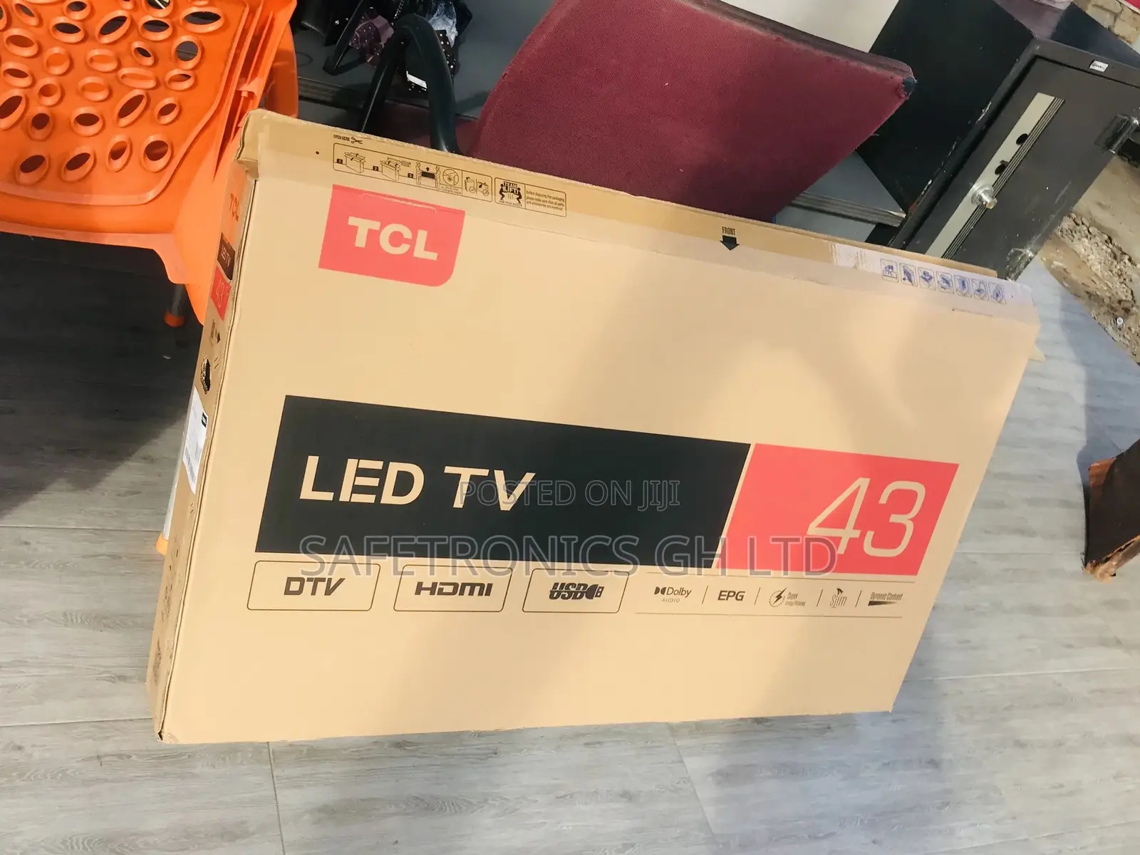 Led HDR 43 Inches TCL S5400A Black Glossy Electric Tv