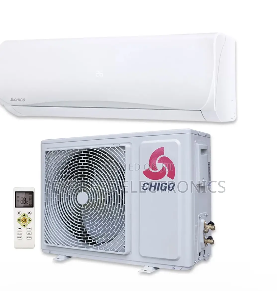 Chigo Sleek White 1.5hp Split R410 Gas White Air Con