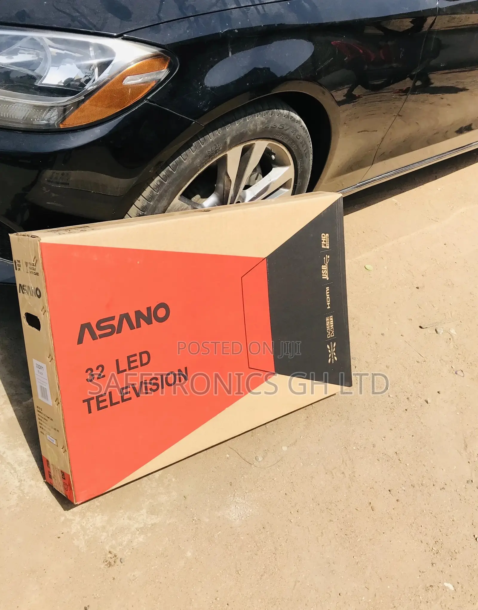 Asano 32 Inches Glossy Black Electric Digital Led Tv