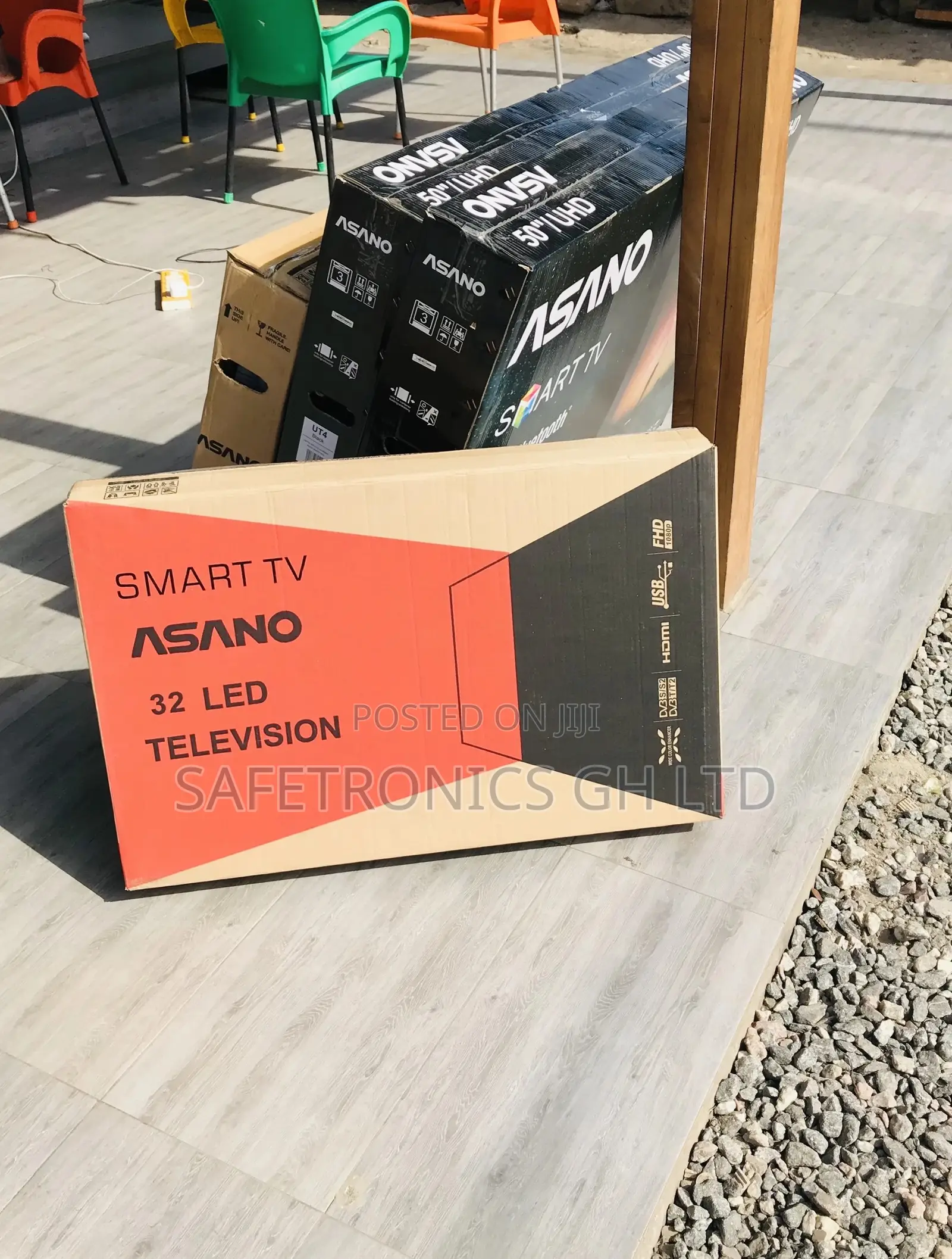 Smart 32 Inches Asano Glossy Led Black Electric Tv