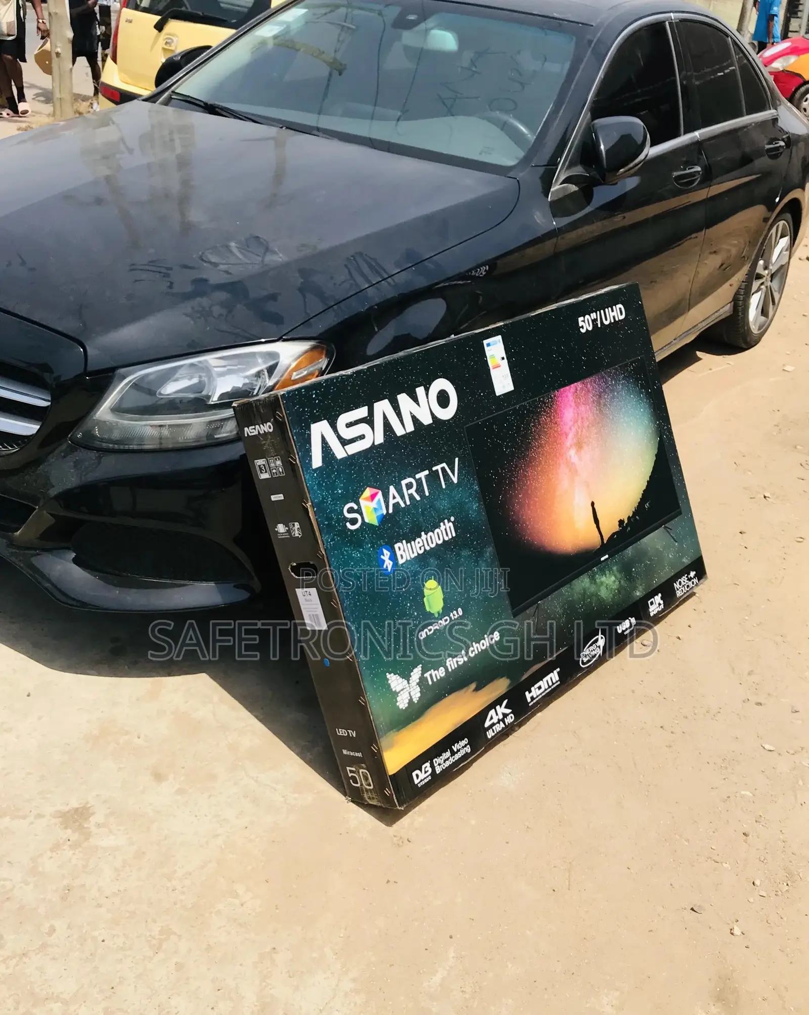 50 Inches Asano Led Smart Black Electric Glossy UHD Tv