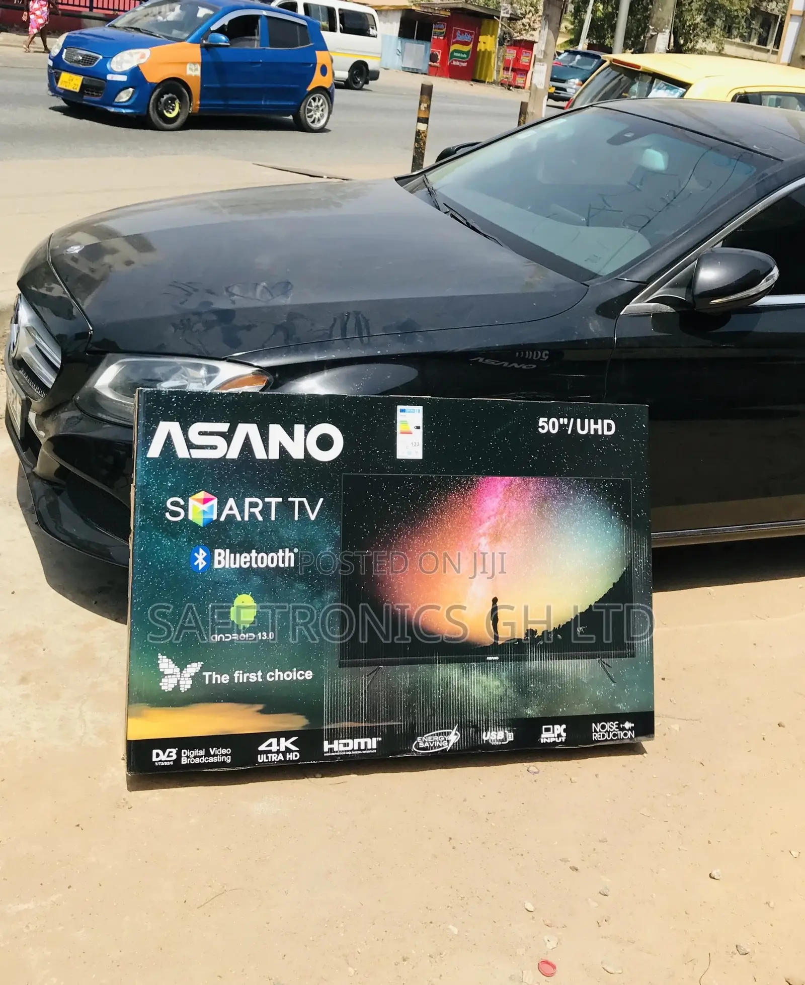50 Inches Asano Led Smart Black Electric Glossy UHD Tv