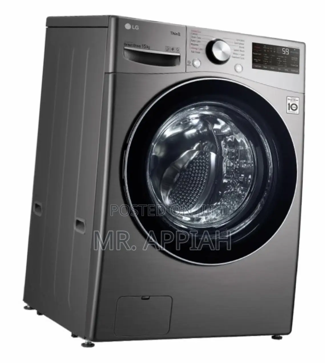 Well Design LG F0L9DYP2S 15kg Front Load Washing Machine.