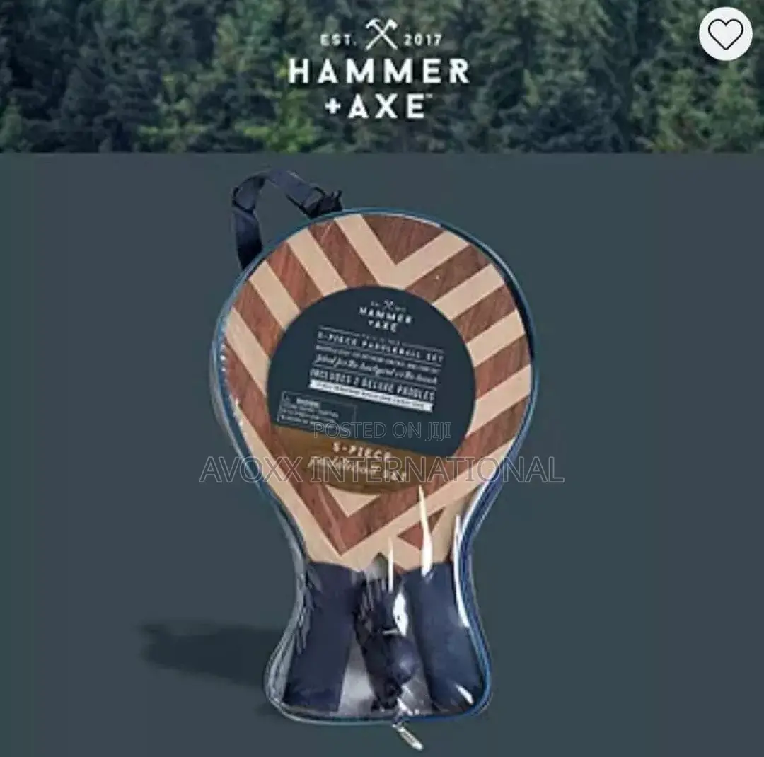Hammer Axe The Black Series 5-piece Paddleball Set