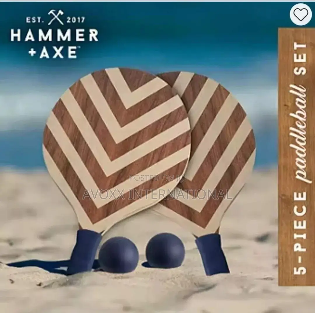 Hammer Axe The Black Series 5-piece Paddleball Set