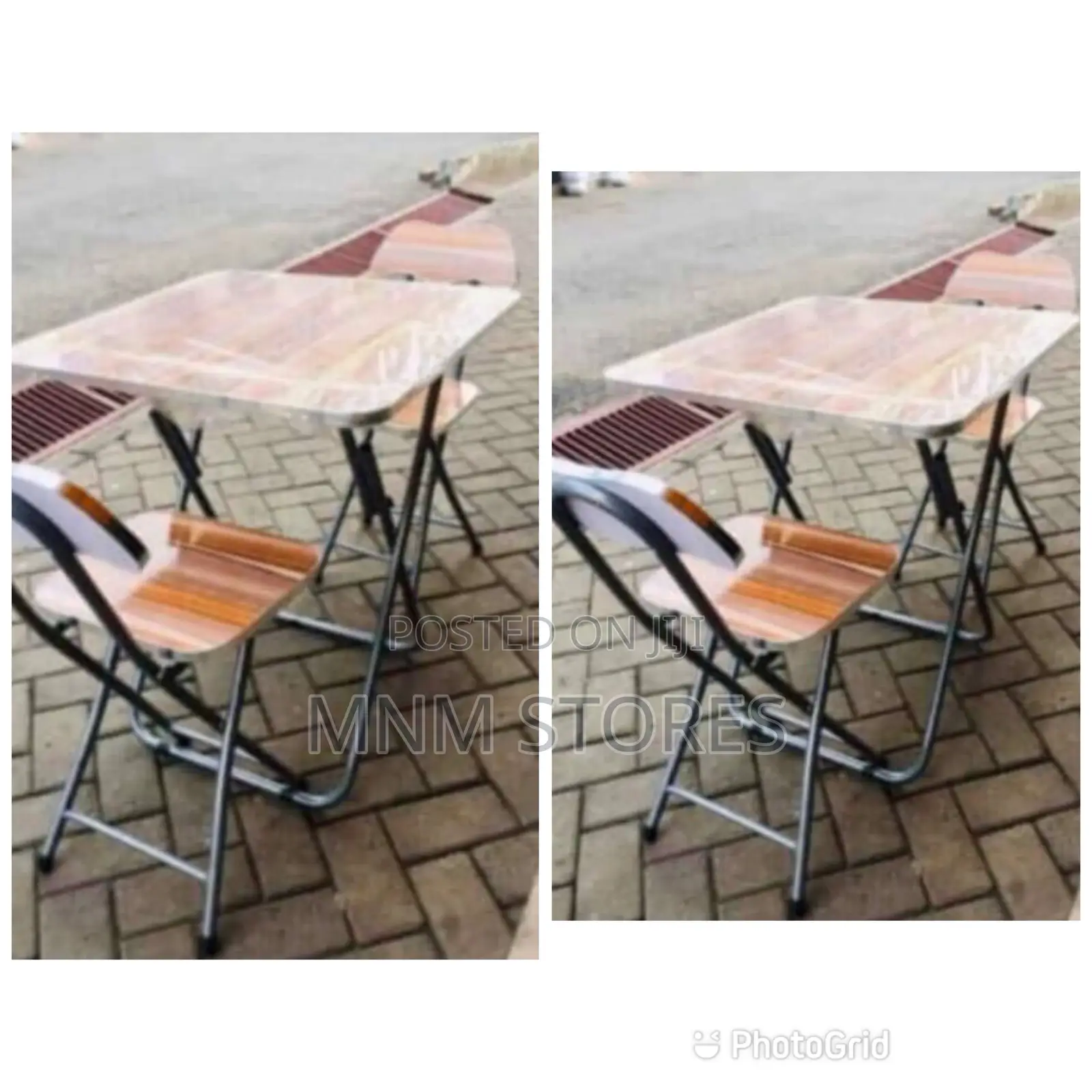 Foldable Study Table With 2 Chairs