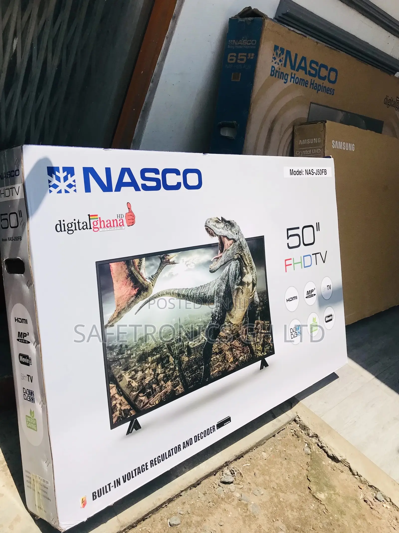 50 Inches Glossy Black Nasco Led Electric Tv