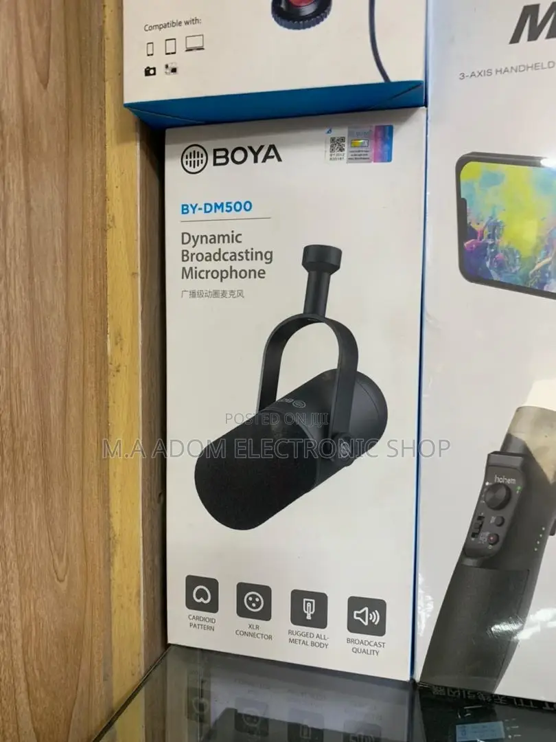 Classic Design Boya Dynamic Broadcast Microphone System.