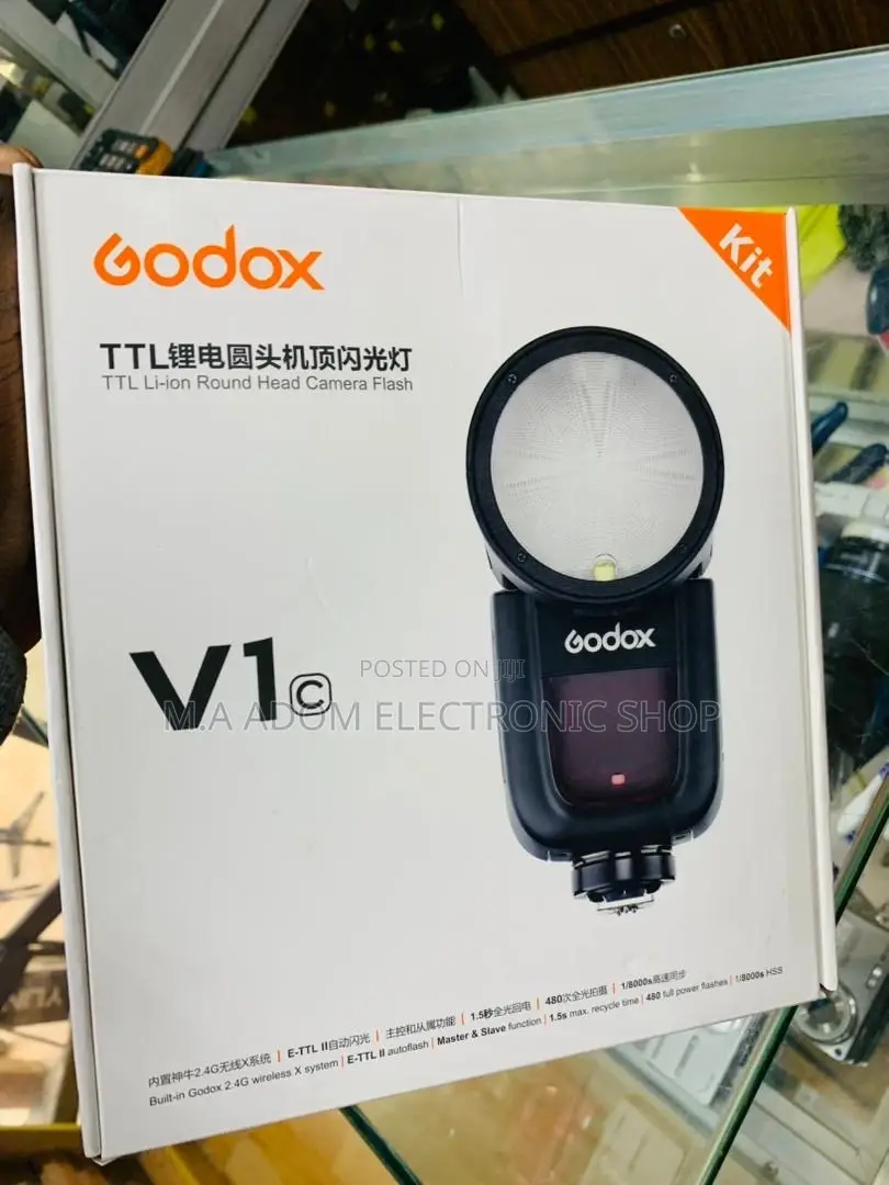 Classic Design Godox Round Head Camera Flash for Canon