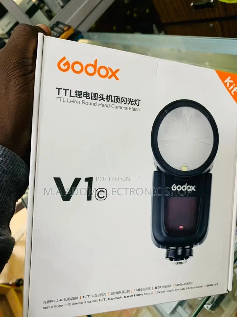 Unique Design Godox Round Head Camera Flash for Canon.